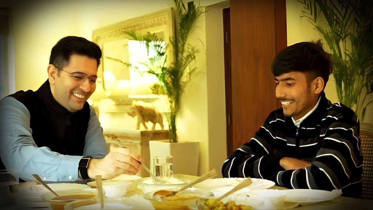 Blinkit rider completes 28 deliveries in a day for ₹763, drawing Raghav Chadha’s attention